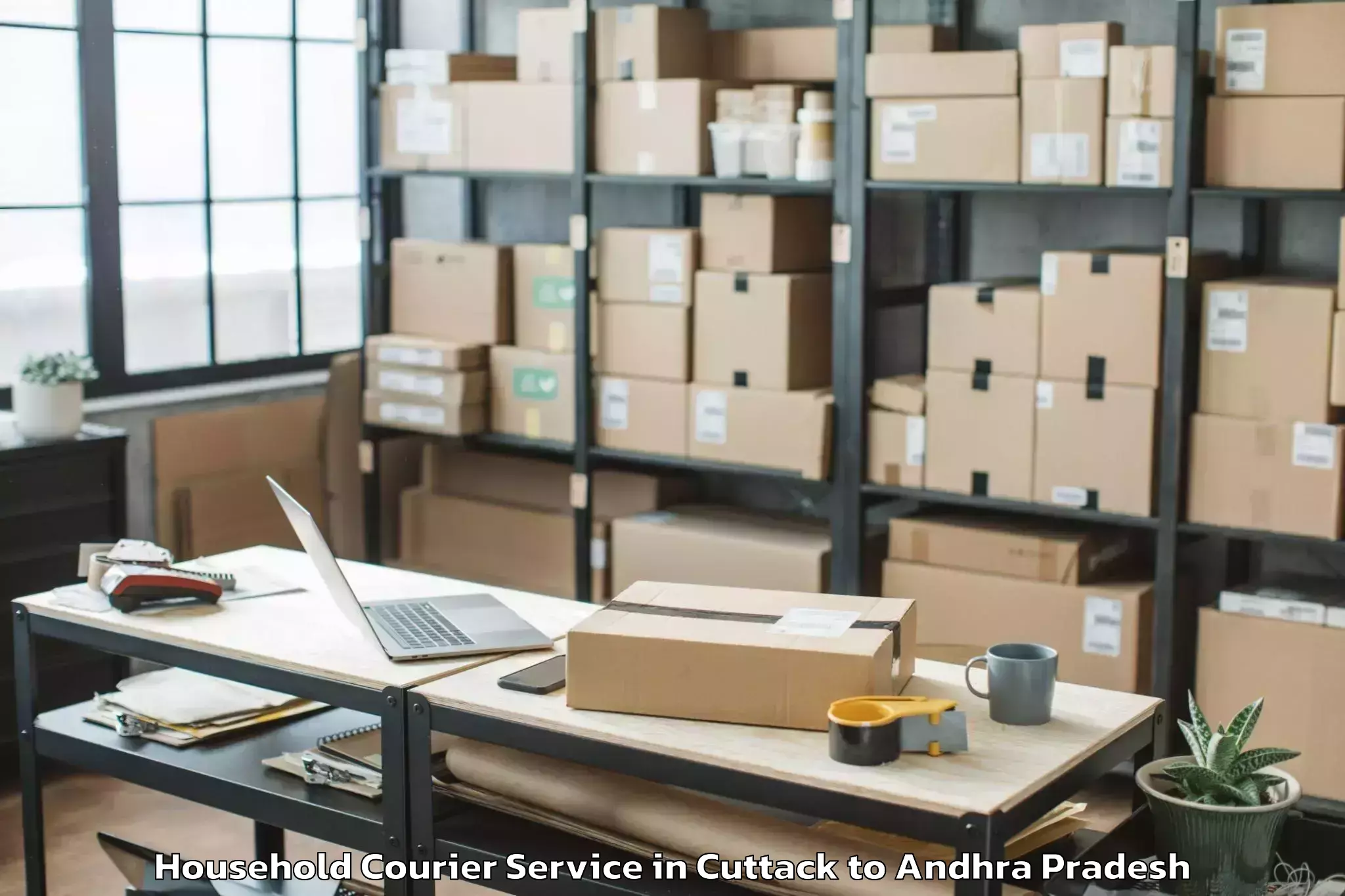 Hassle-Free Cuttack to Denkada Household Courier